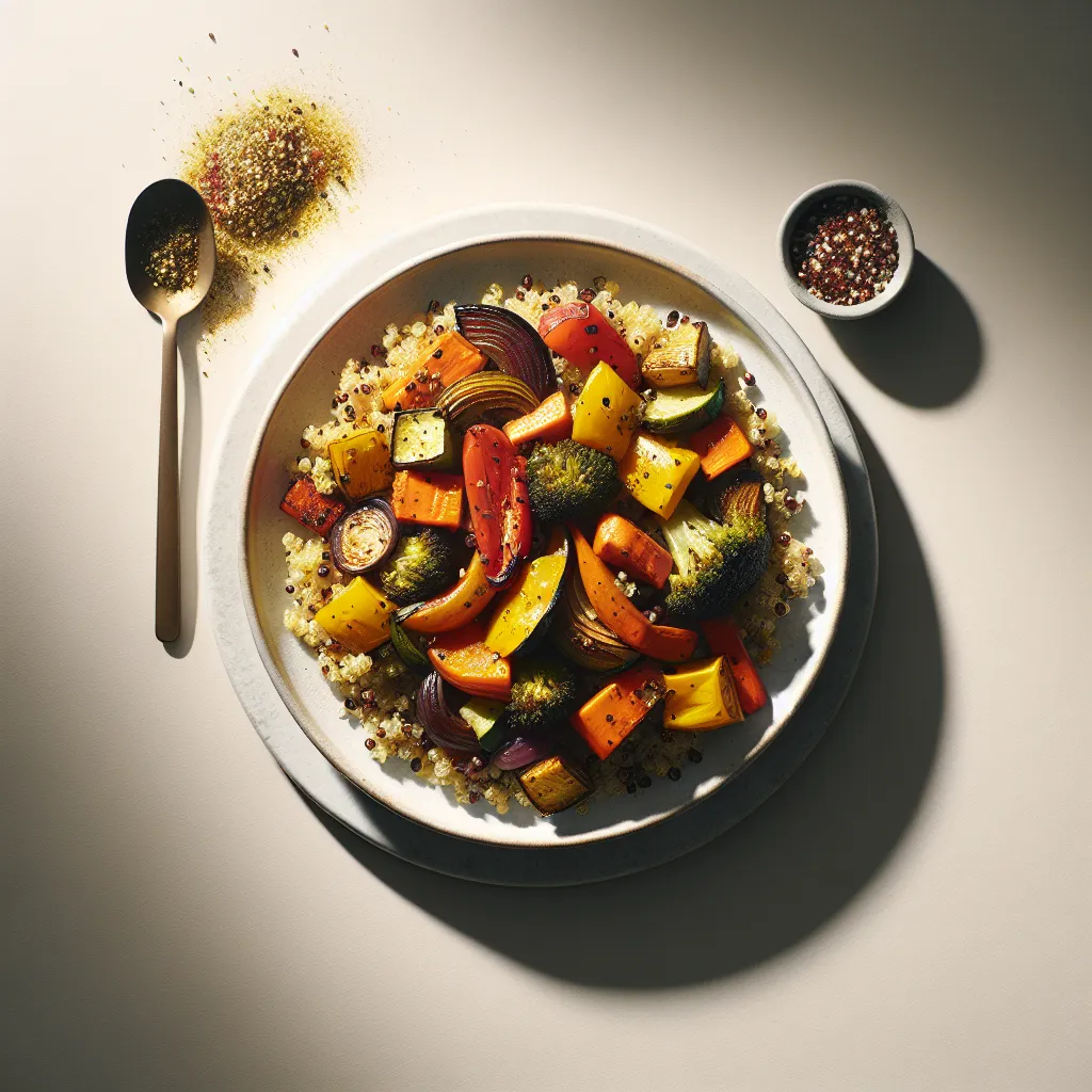 Roasted Autumn Vegetable and Quinoa Bowl