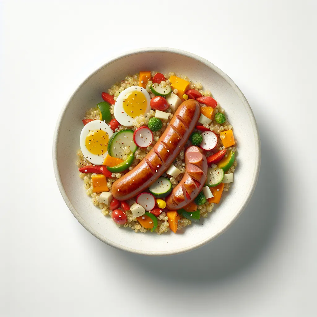 Sausage and Vegetable Quinoa Bowl