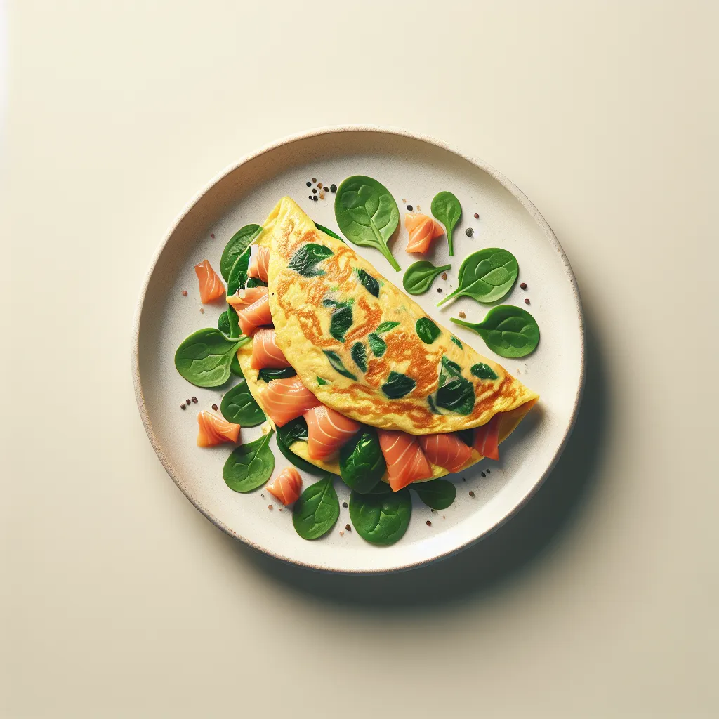 Smoked Salmon and Spinach Omelette