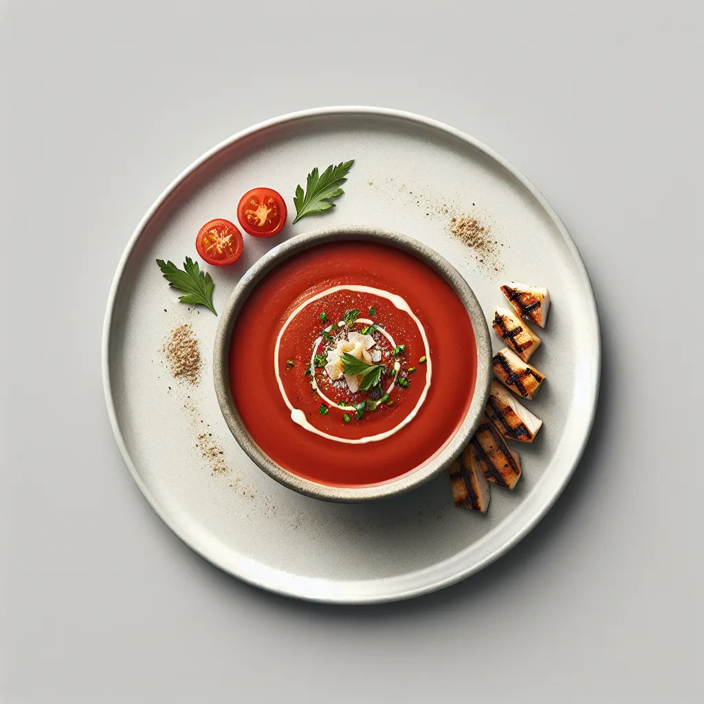 Spanish Gazpacho with Grilled Chicken