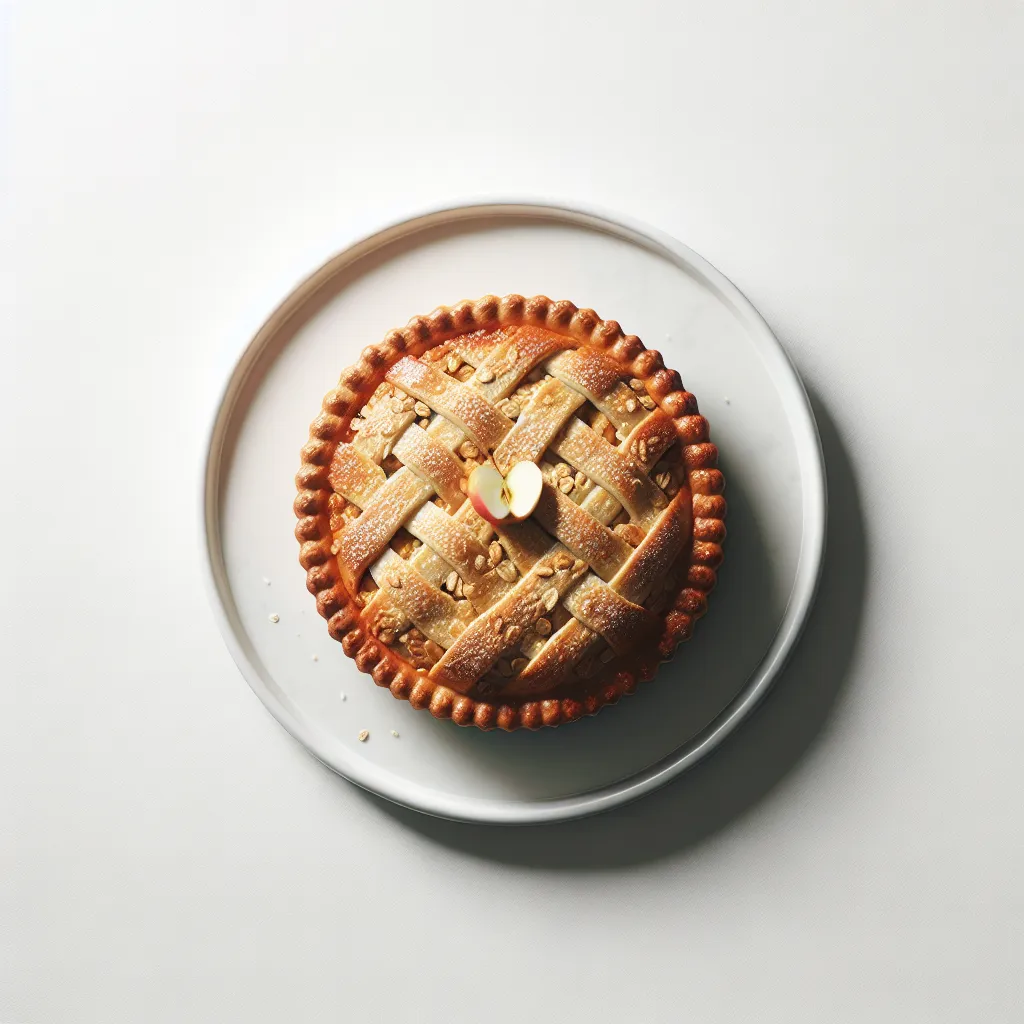 Autumn Spiced Apple and Oatmeal Pie
