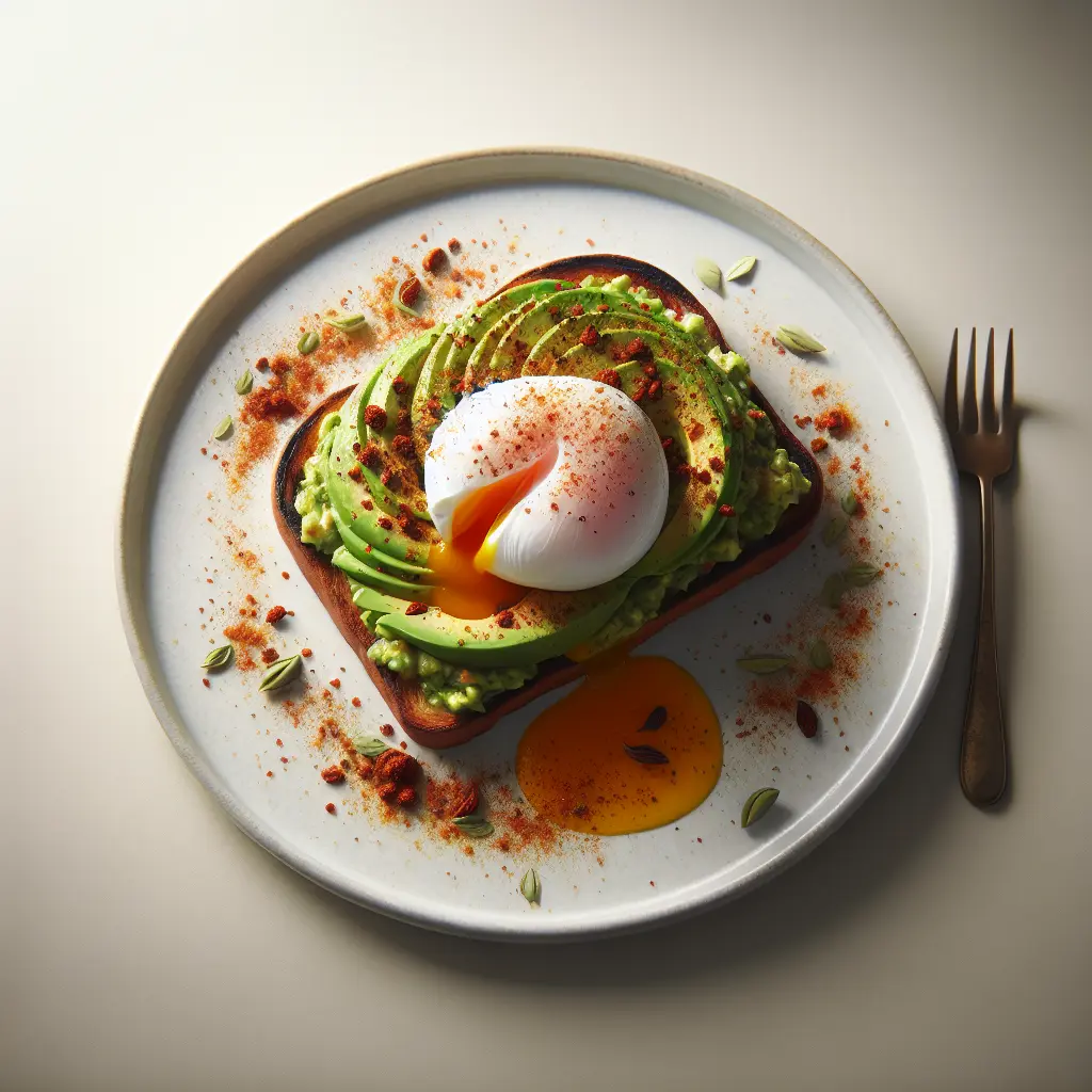 Exotic Spiced Avocado Toast with Poached Egg