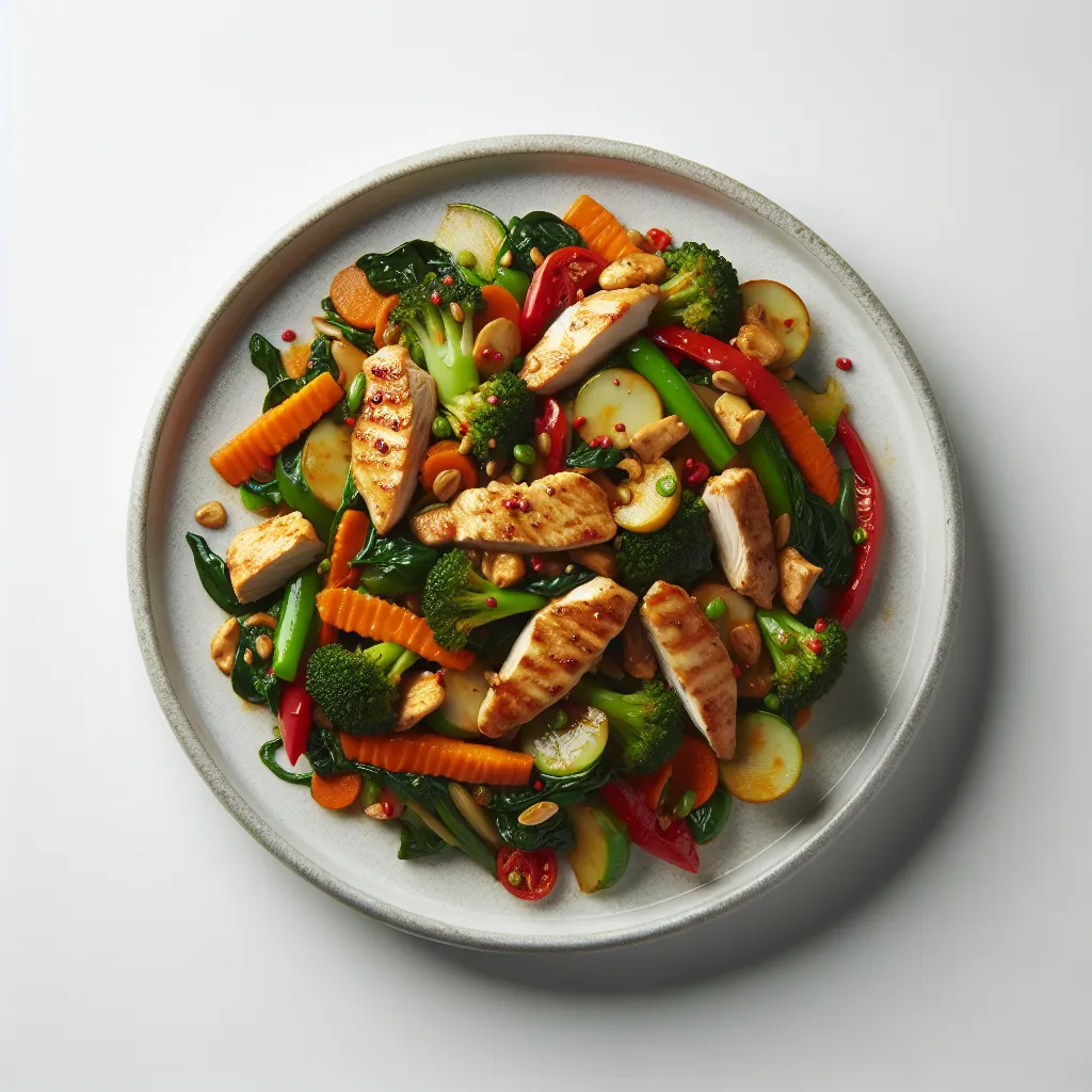 Spiced Chicken and Autumn Vegetable Stir-Fry