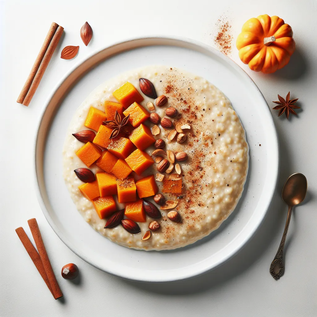Autumn Spiced Pumpkin and Chestnut Porridge