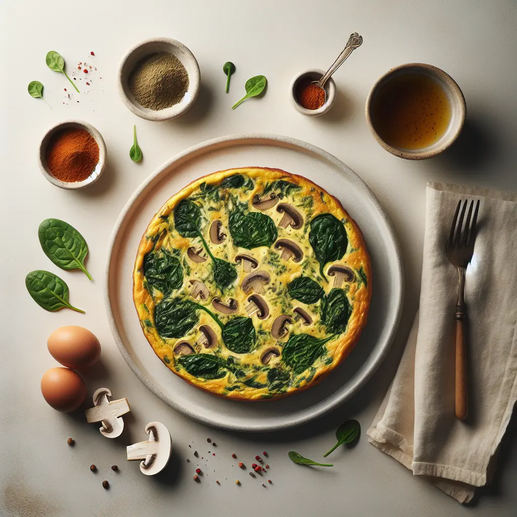 Spinach and Mushroom Breakfast Frittata