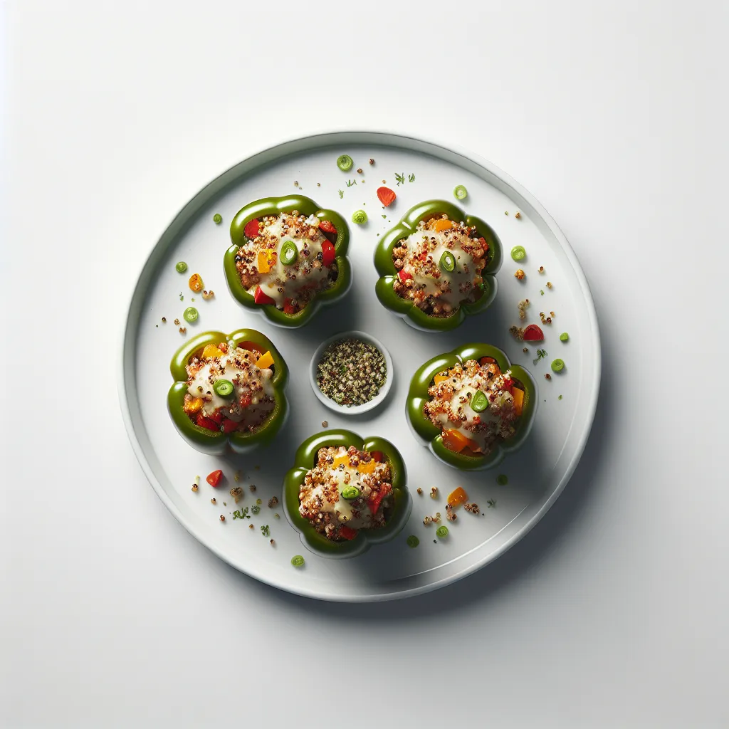 Gourmet Stuffed Bell Peppers with Herbed Quinoa