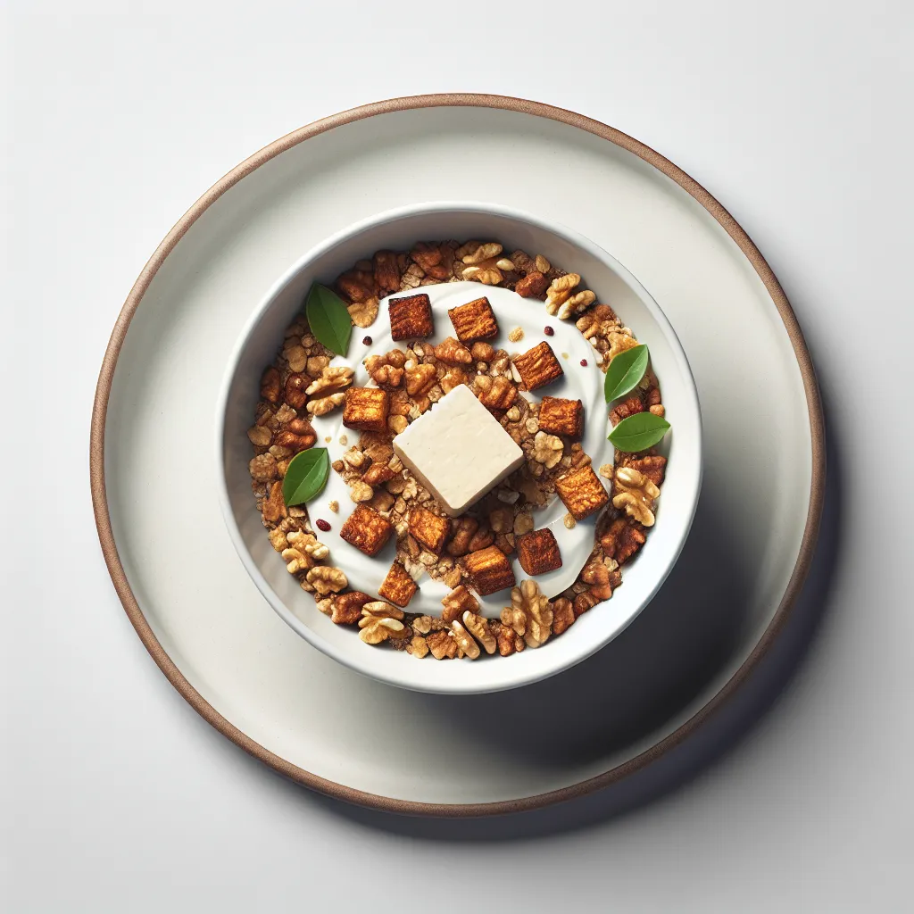 Tempeh and Walnut Muesli Bowl