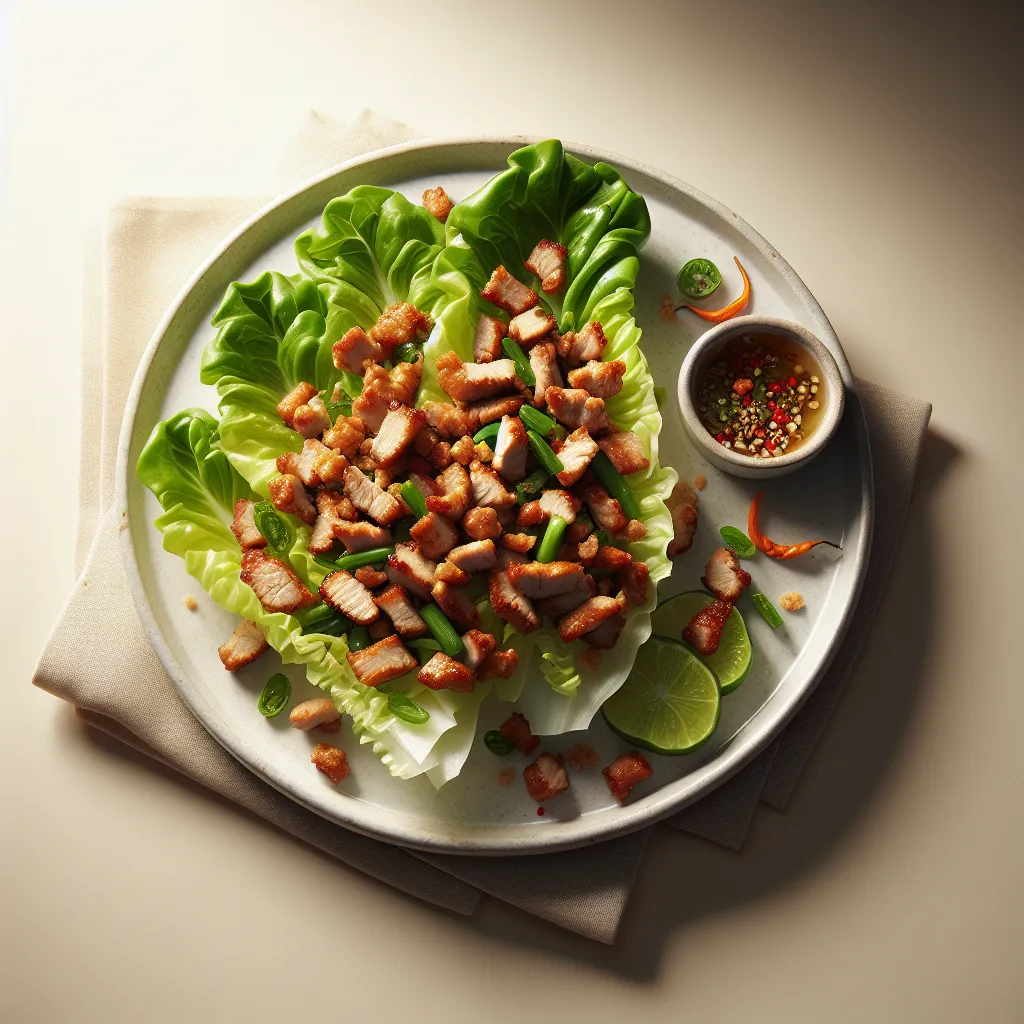 Thai Pork Lettuce Wraps