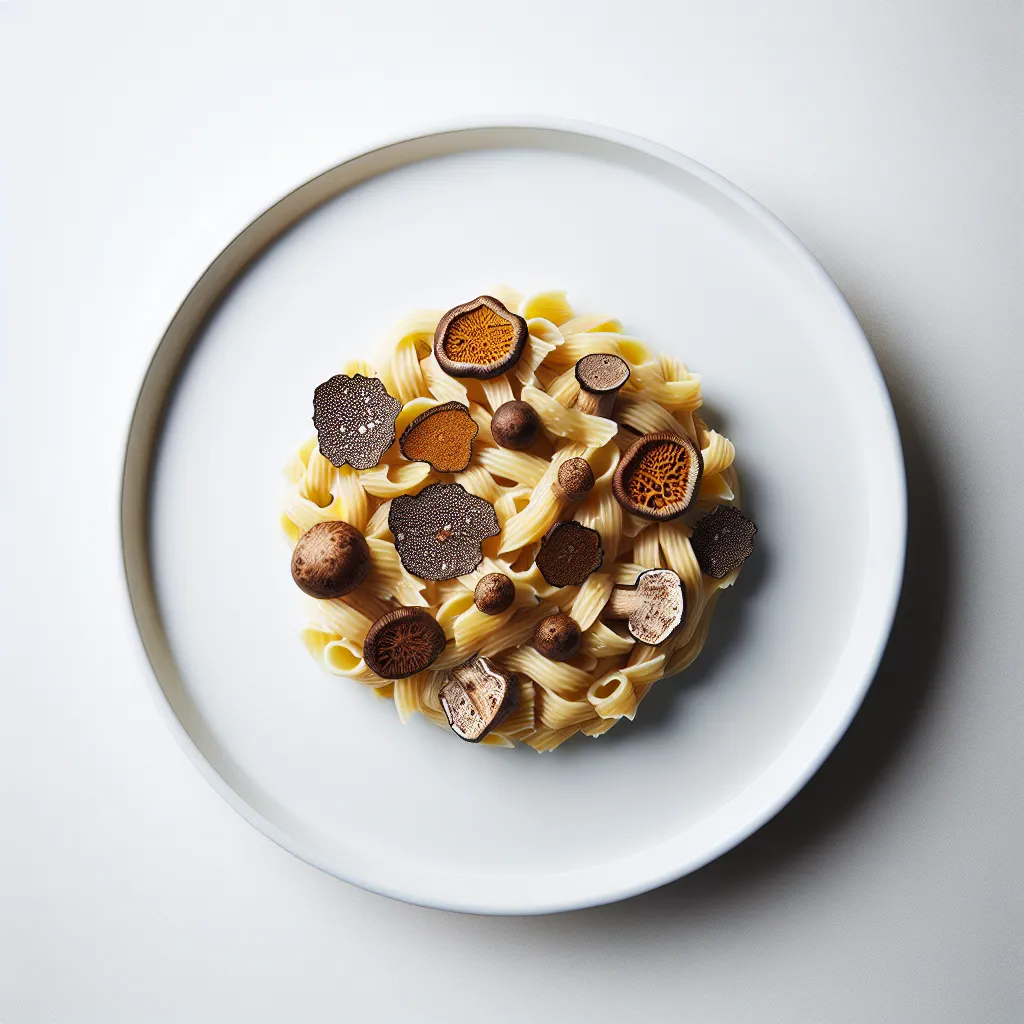 Exotic Truffle and Porcini Mushroom Pasta