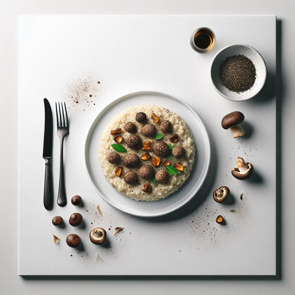 Winter Truffle Risotto with Roasted Chestnuts and Wild Mushrooms