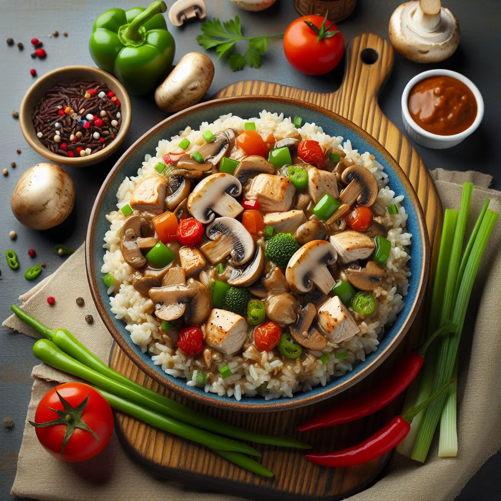 Autumn Turkey and Mushroom Stroganoff with Brown Rice