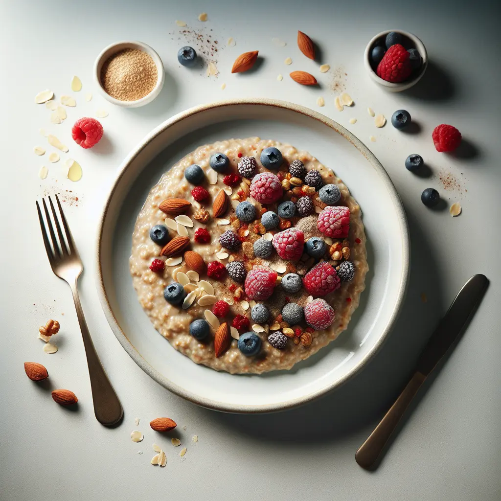 Vegan Irish Oatmeal with Berries and Nuts