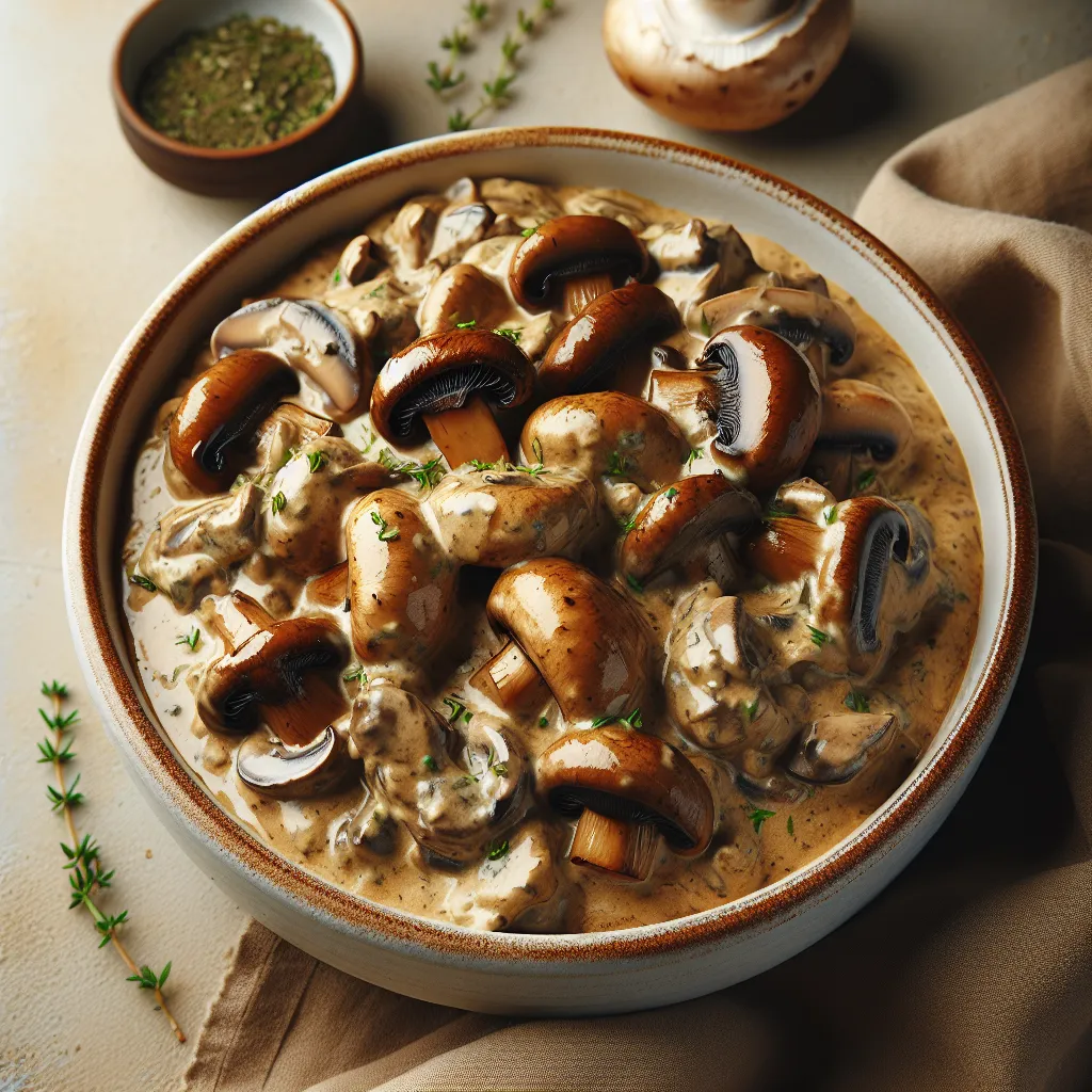 Vegan Mushroom Stroganoff