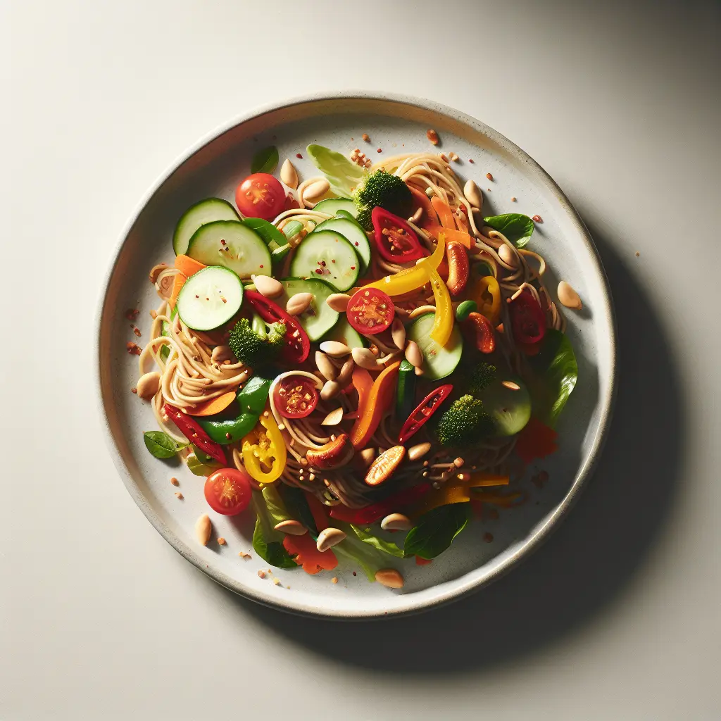 Vegan Thai Peanut Noodle Salad