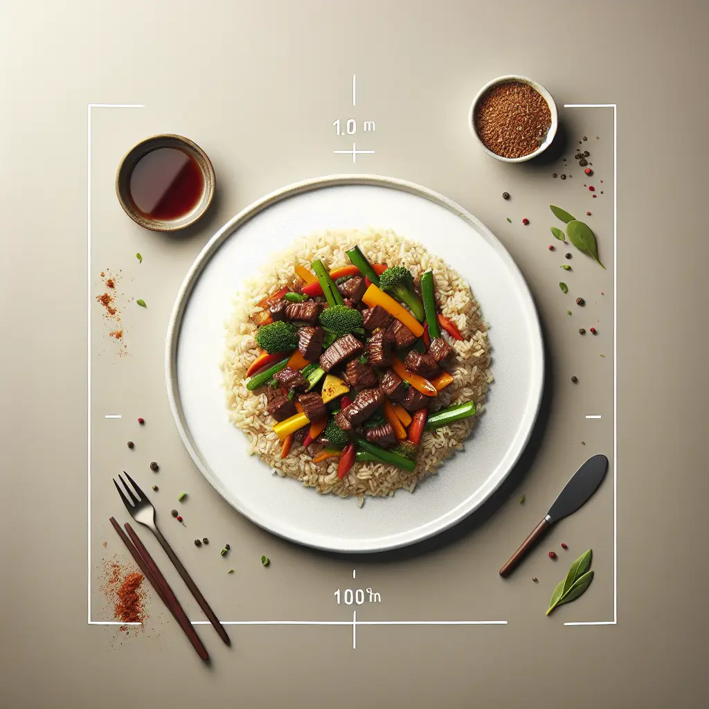 Autumn Vegetable and Beef Stir-Fry with Brown Rice