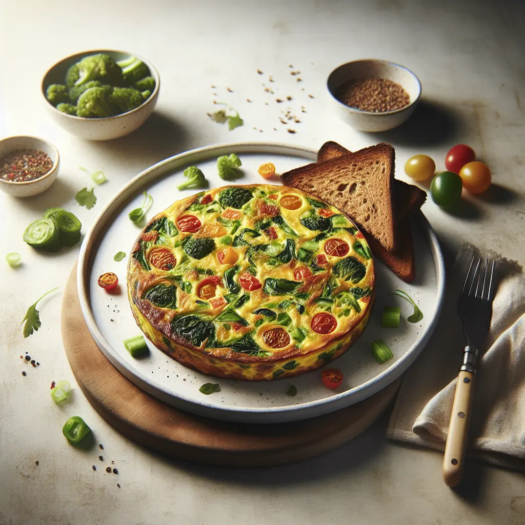 Vegetable Frittata with Whole Grain Toast