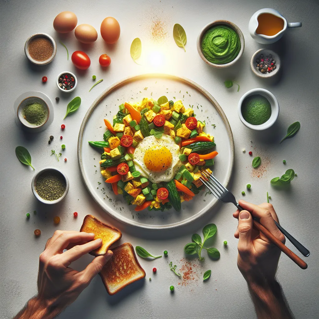 Veggie Scramble with Toast