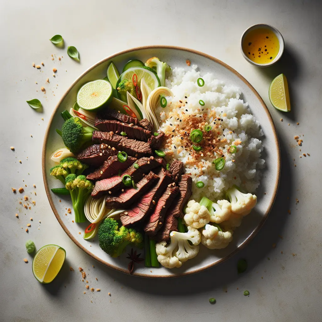 Vietnamese Lemongrass Beef with Cauliflower Rice