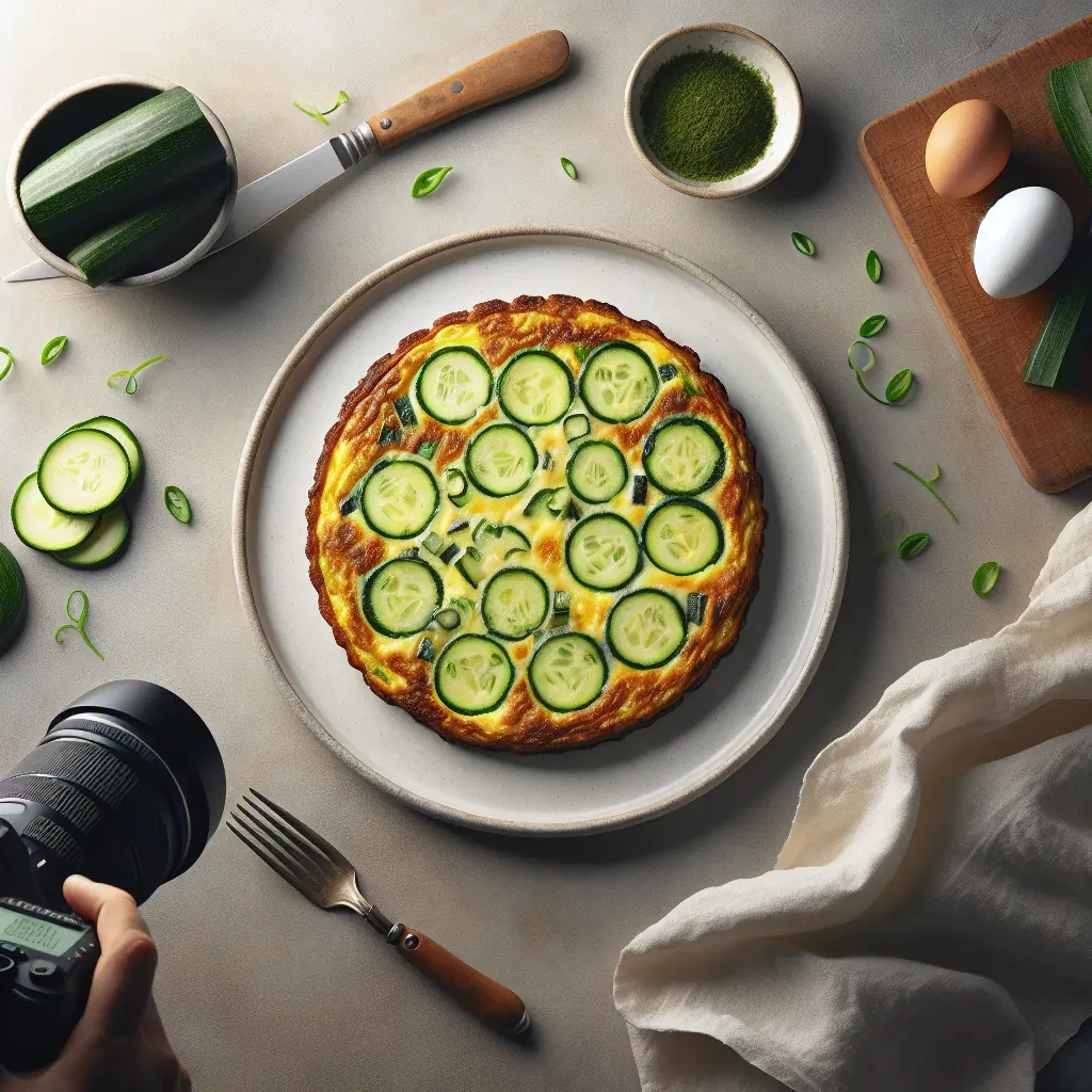 Zucchini and Cucumber Breakfast Frittata