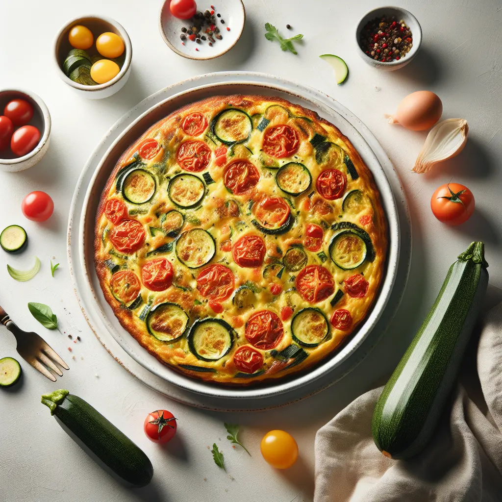 Zucchini and Tomato Breakfast Frittata