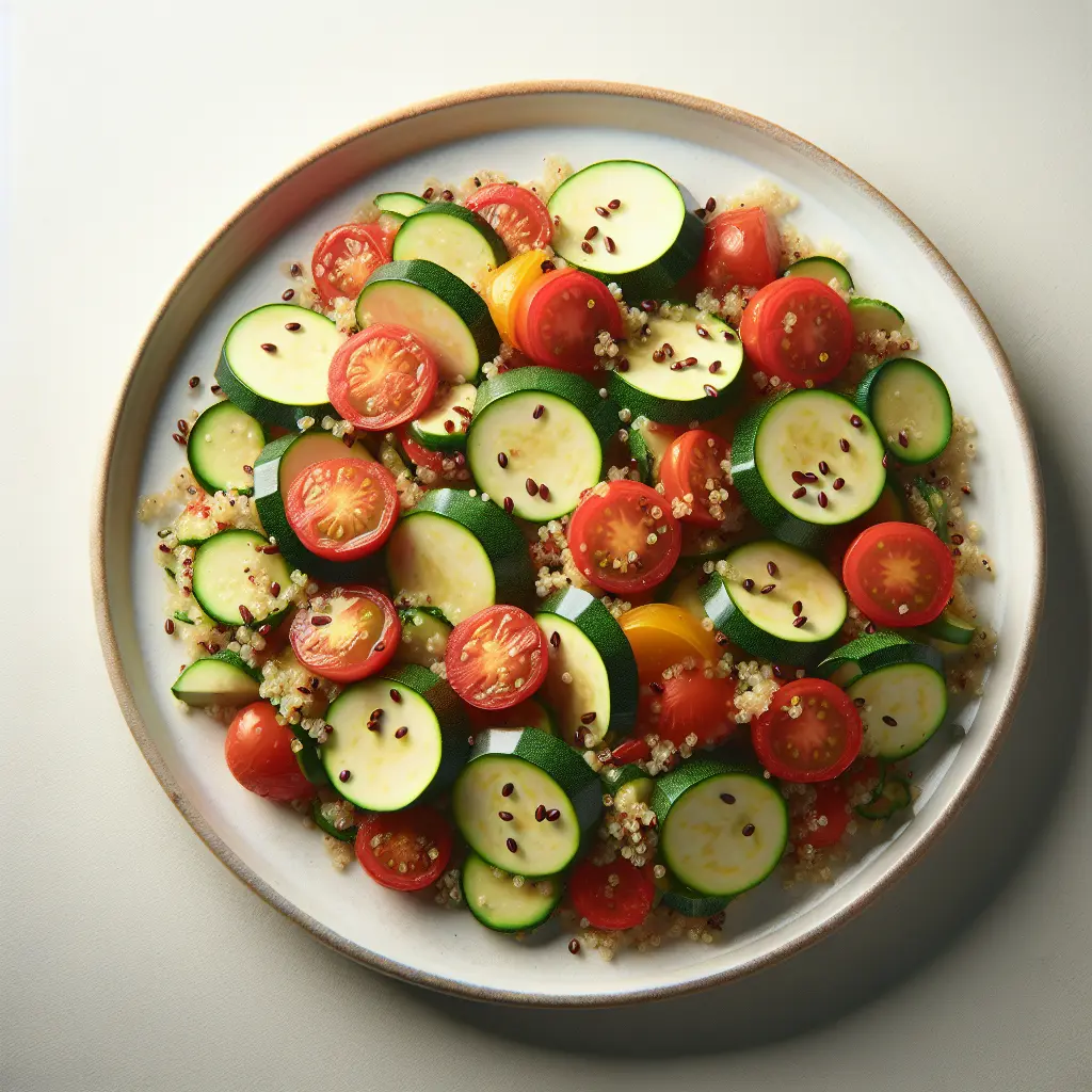 Zucchini and Tomato Quinoa Salad
