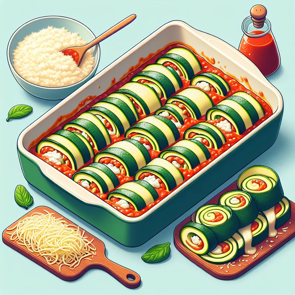 Zucchini Lasagna Roll-Ups