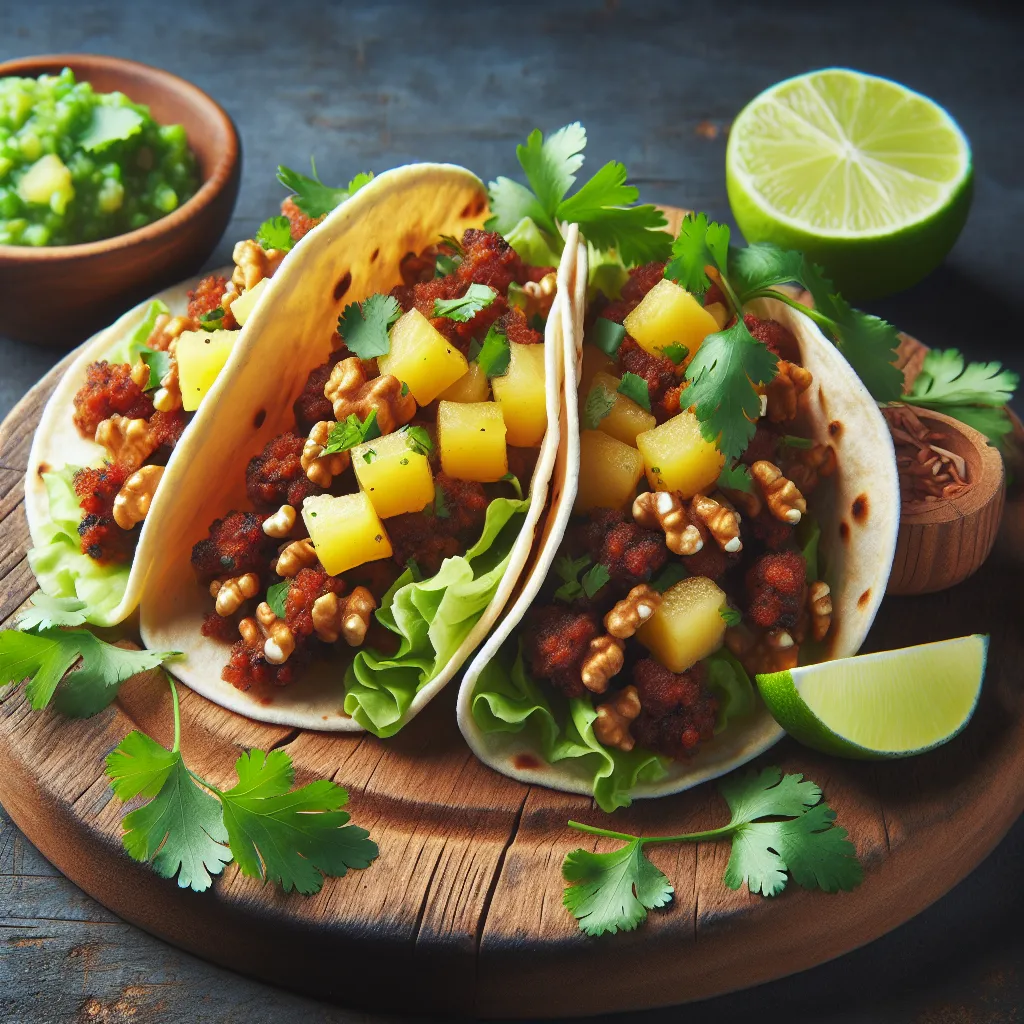 Spice Up Your Week with Savory Walnut Chorizo Tacos & Zesty Pineapple Salsa