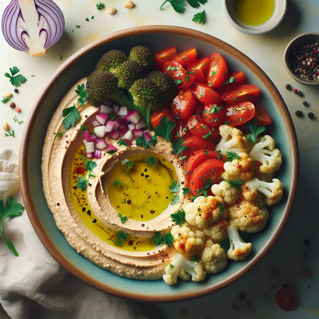 Vibrant Roasted Cauliflower and Hummus Bowls: A Flavor Explosion