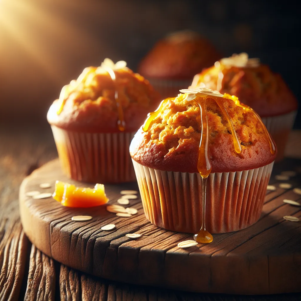Wholesome Morning Glory: Naturally Sweet Carrot Oat Muffins