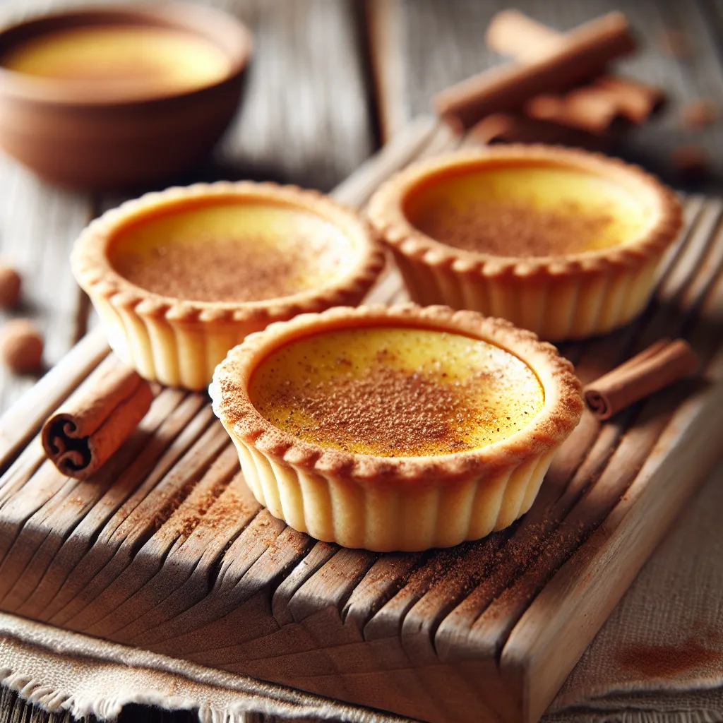 Autumnal Vegan Custard Delights: A Nutmeg-Spiced Treat