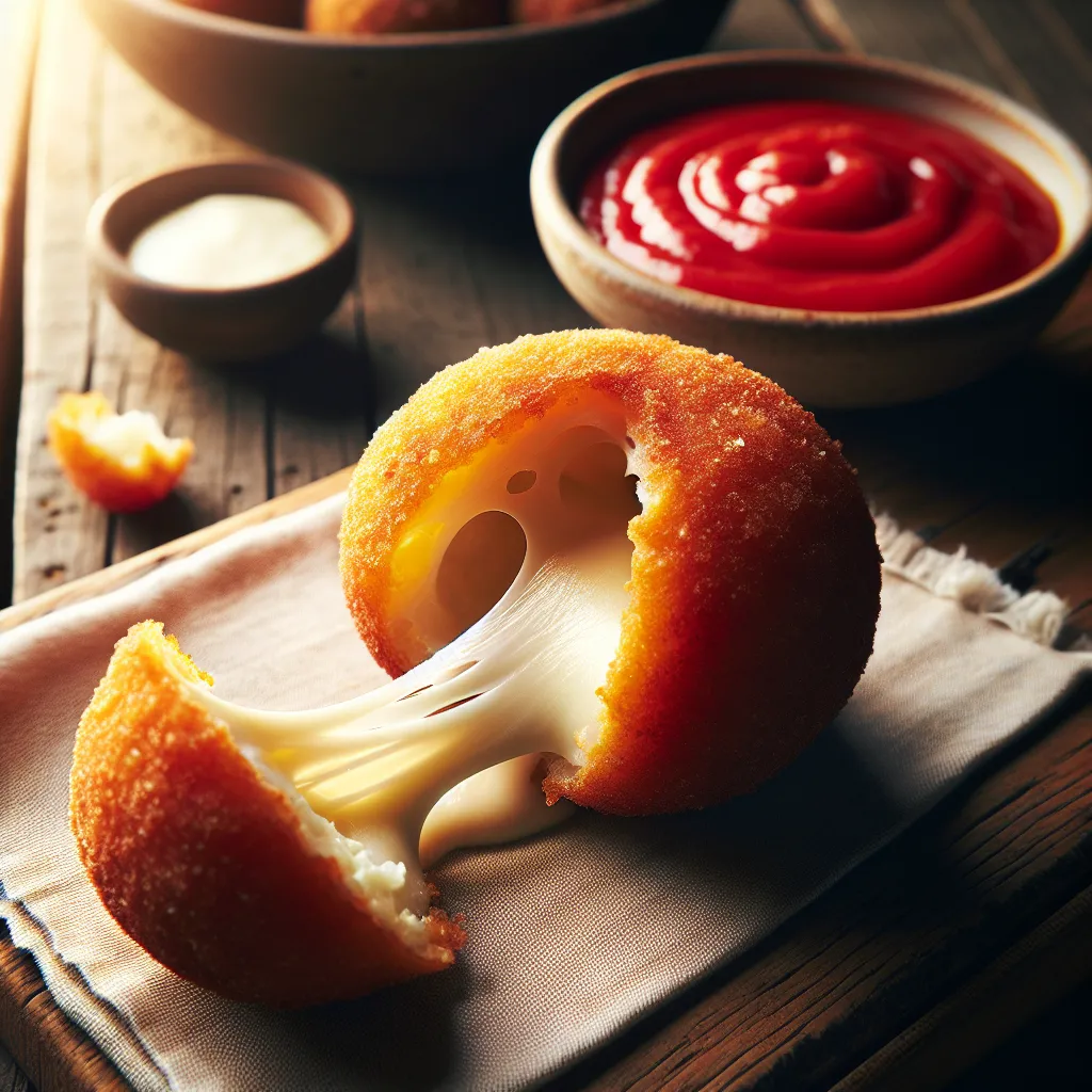 Golden Risotto Balls: A Cheesy, Crispy Delight