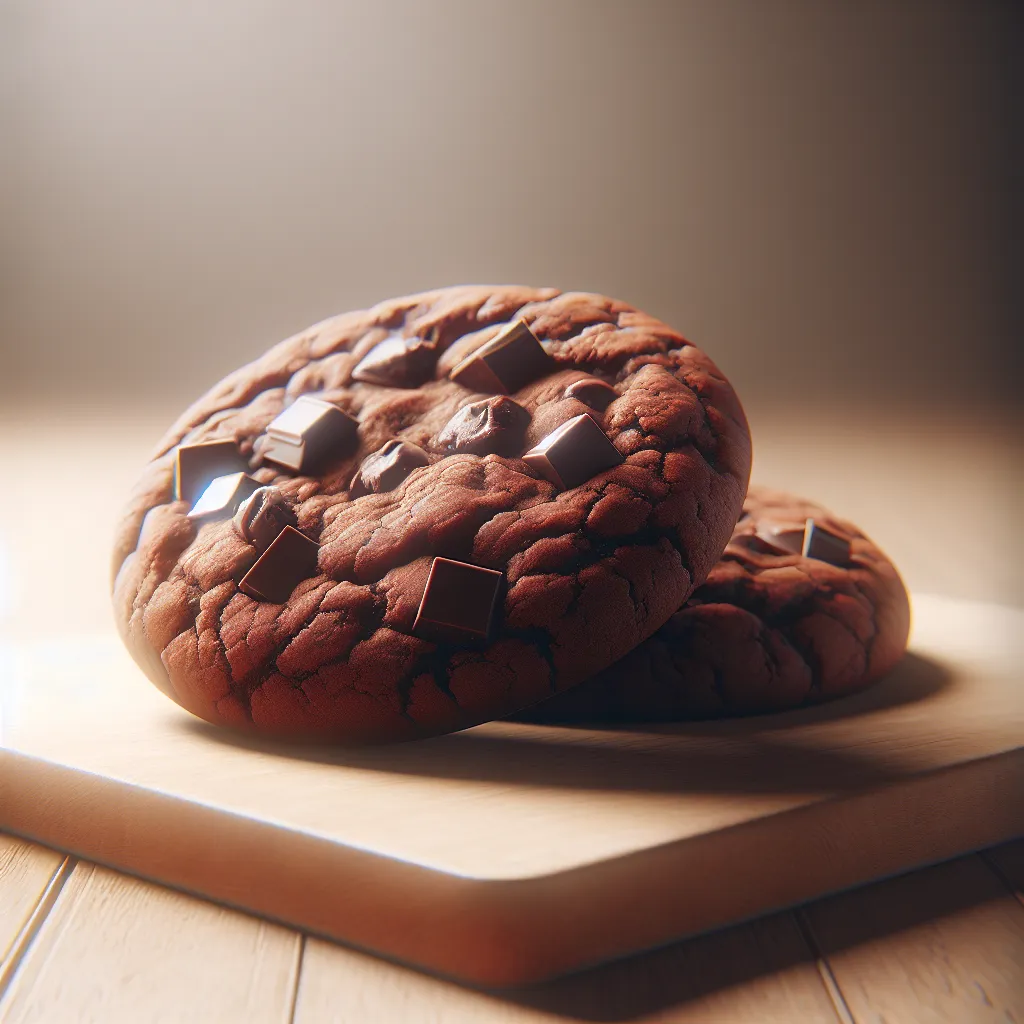 Guilt-Free Double Chocolate Delight: A Healthy Twist on Two Giant Cookies