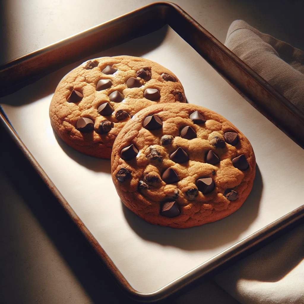 Indulge in Two Giant Chocolate Chip Cookies: A Simple Joy