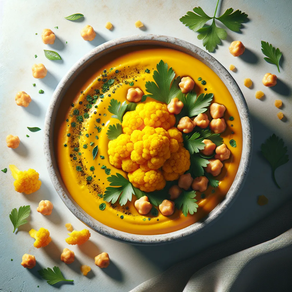 Radiant Turmeric Cauliflower Soup: A Bowl of Golden Goodness