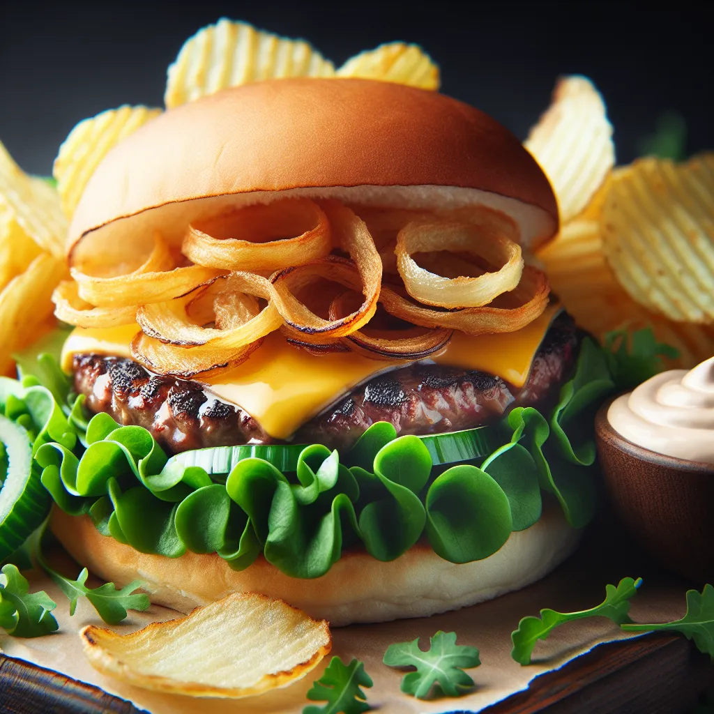 Chip Off the Old Block: The Ultimate Crunchy Onion Burger