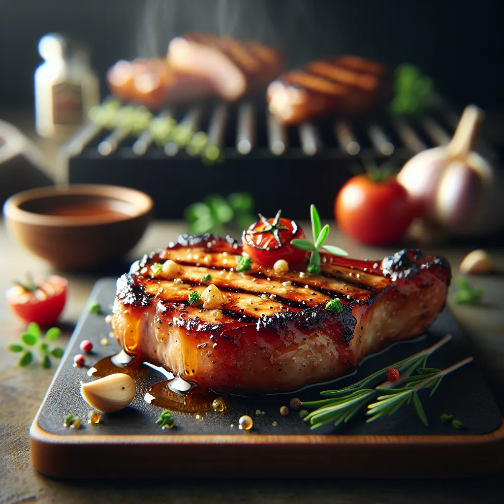 Grill Master: Zesty Honey-Garlic Pork Chops for a Healthy Feast!