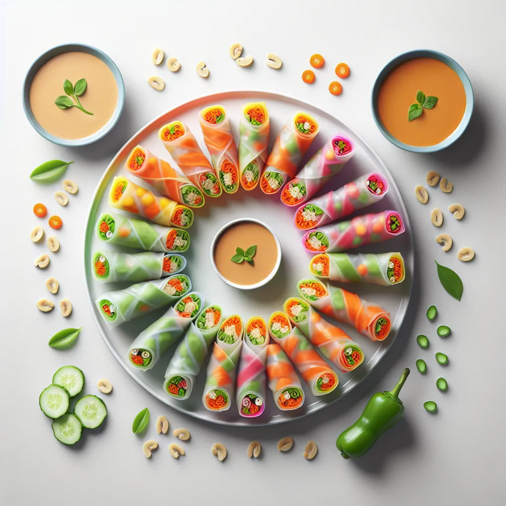 Roll into Summer: Vibrant Veggie Rice Paper Wraps