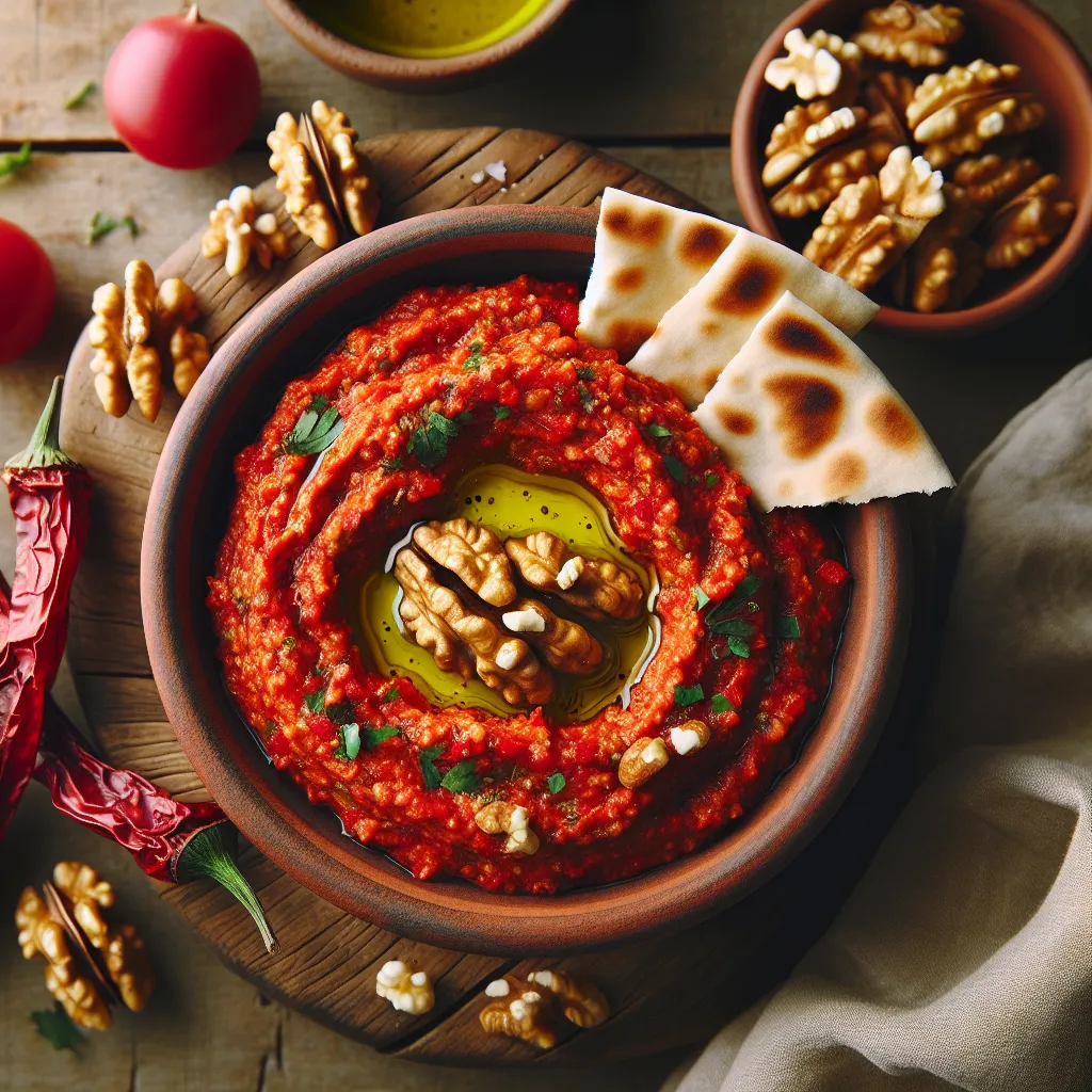 Roasted Red Pepper & Walnut Dip: A Vibrant Vegan Delight