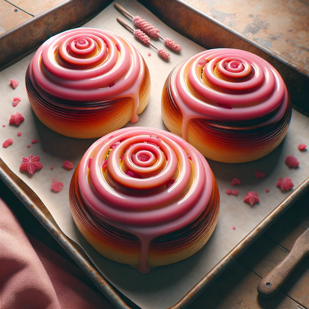 Pink Swirls of Joy: Vegan Rhubarb Ginger Buns That Will Steal Your Heart