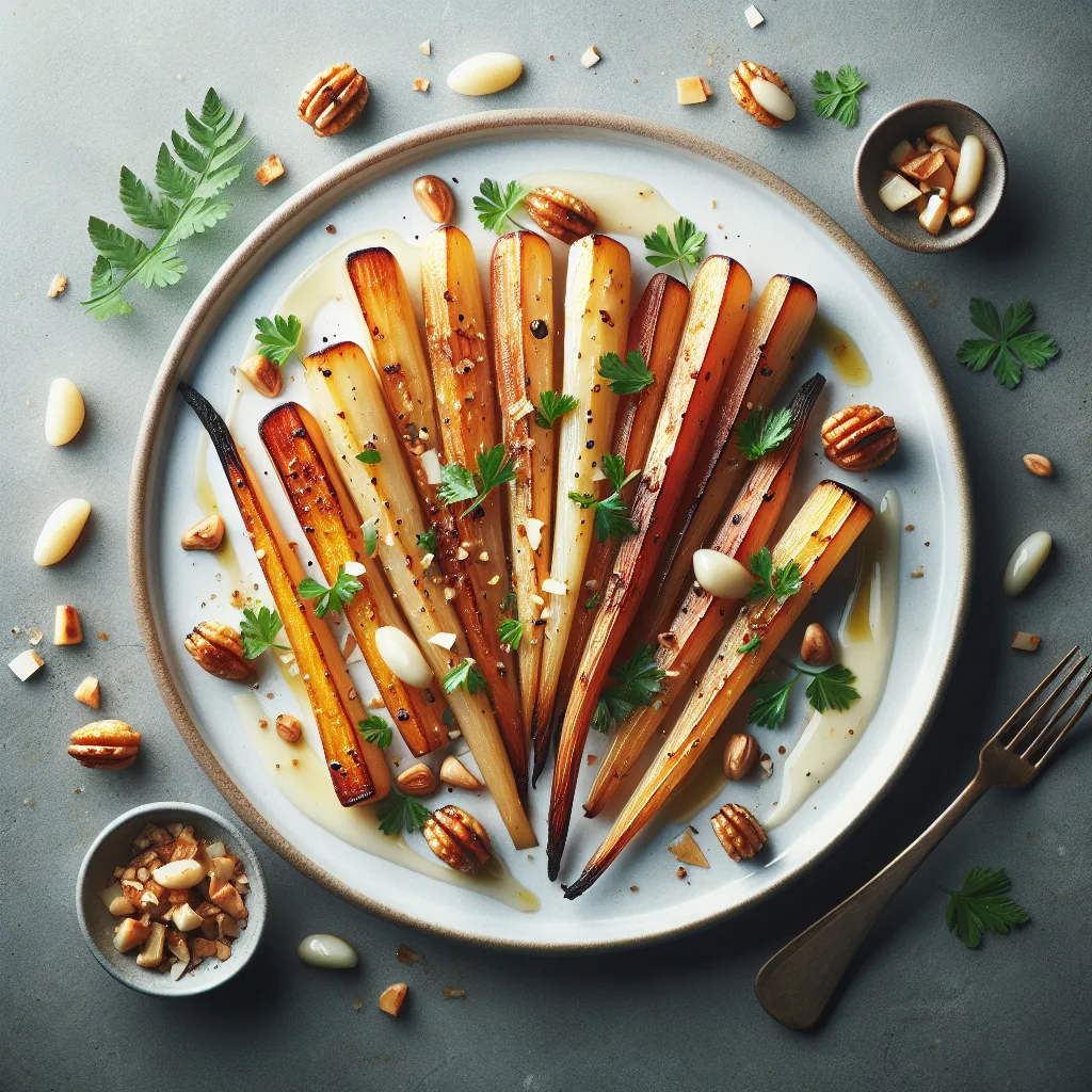 Golden Glazed Parsnip Perfection: A Festive Vegan Delight