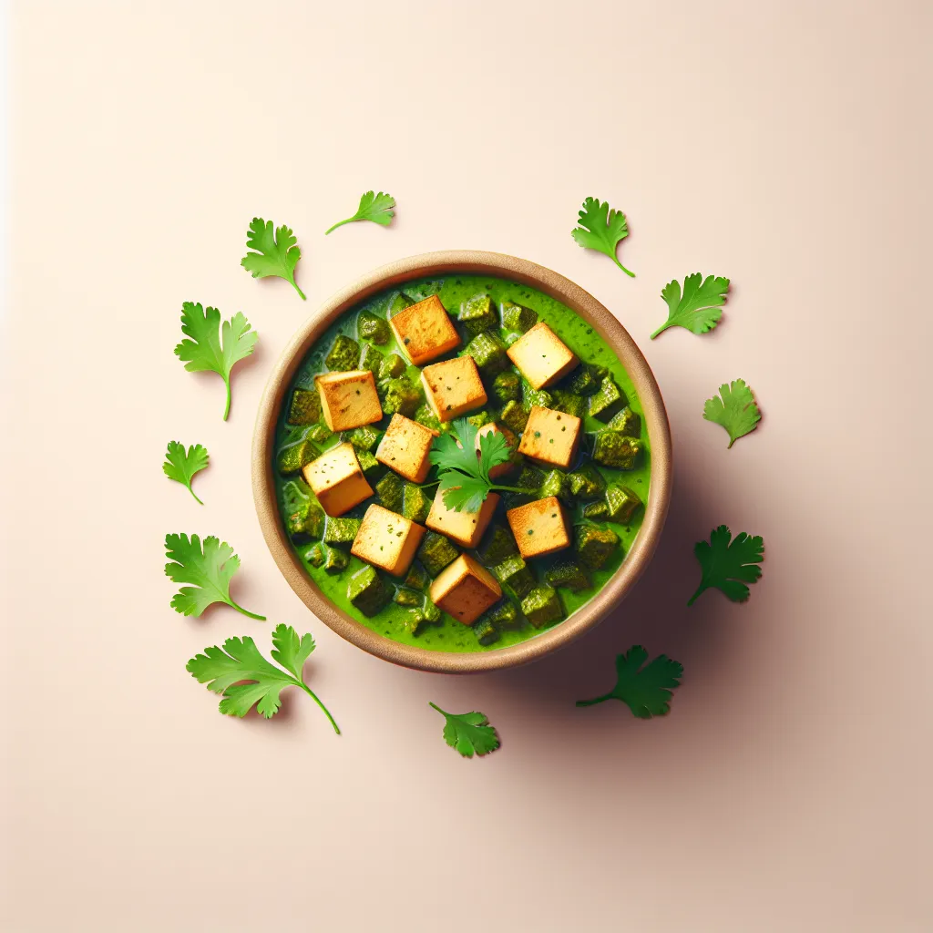 Tofu Takes the Throne: A Vegan Twist on Saag Paneer