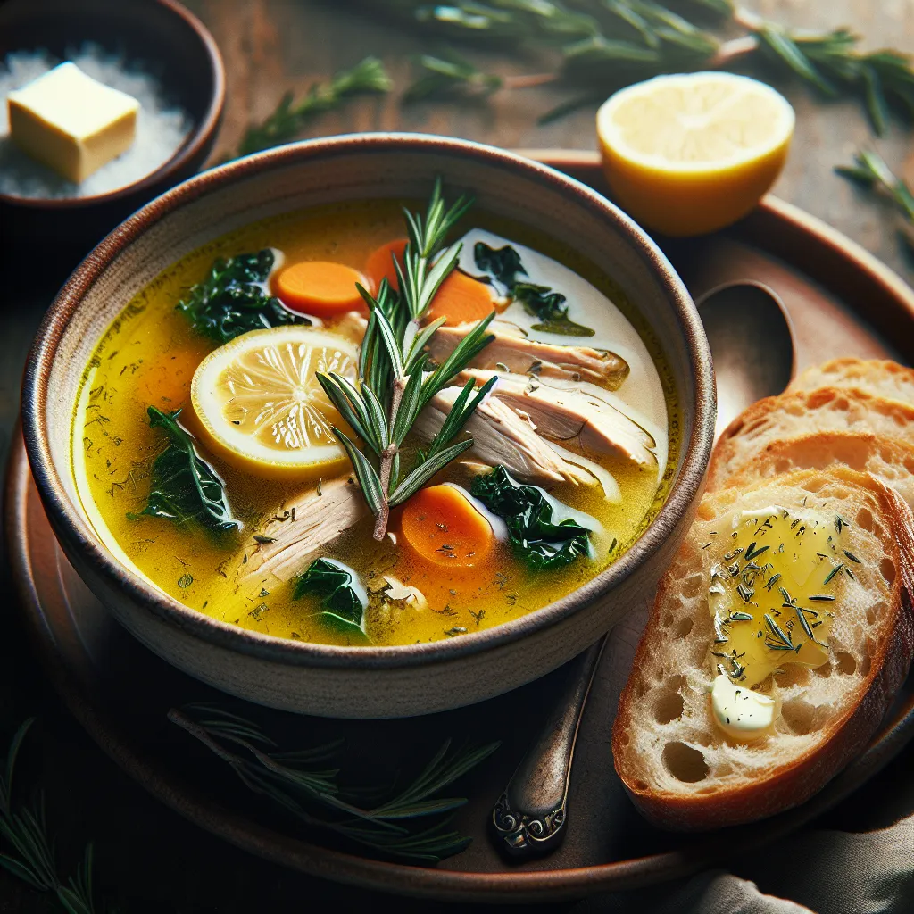 Cozy Up with Lemony Rosemary Chicken Soup