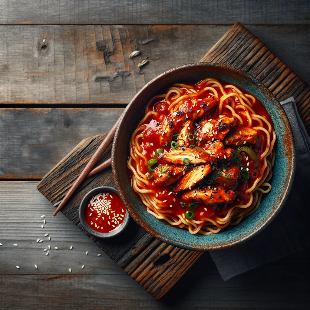 Spicy Peanutty Noodle Nirvana: A Gochujang Adventure