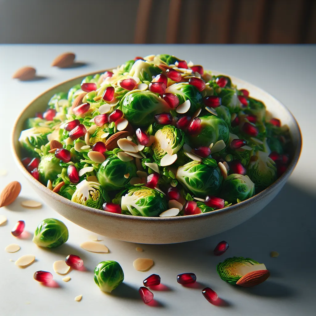 Crunchy Winter Delight: Maple-Kissed Sprout Slaw with 'Bacon' Bits
