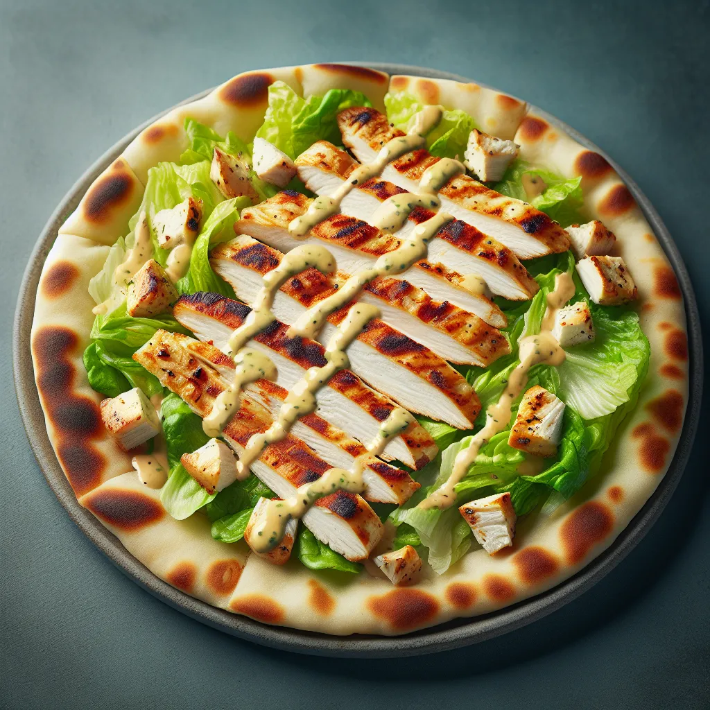 Flatbread Fiesta: A Healthy Twist on Caesar Salad