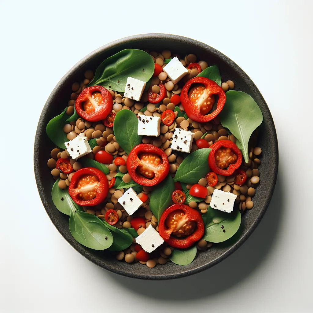 Lentilicious Adventures: A Roasted Red Pepper Salad That'll Make You Leap for Joy!
