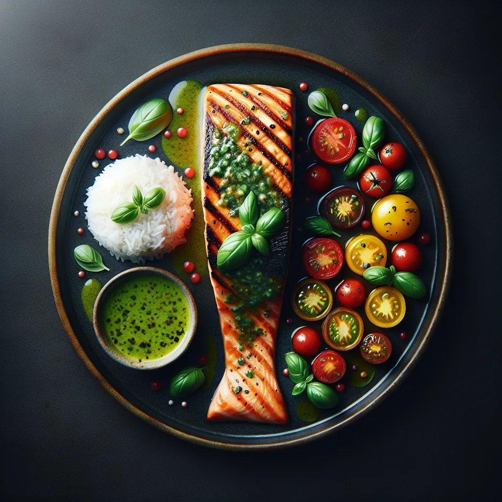 Summer Salmon Delight: A Flavorful Basil Sauce Recipe